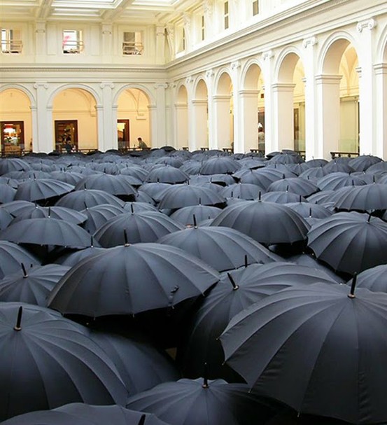 Photo:  Black Umbrellas